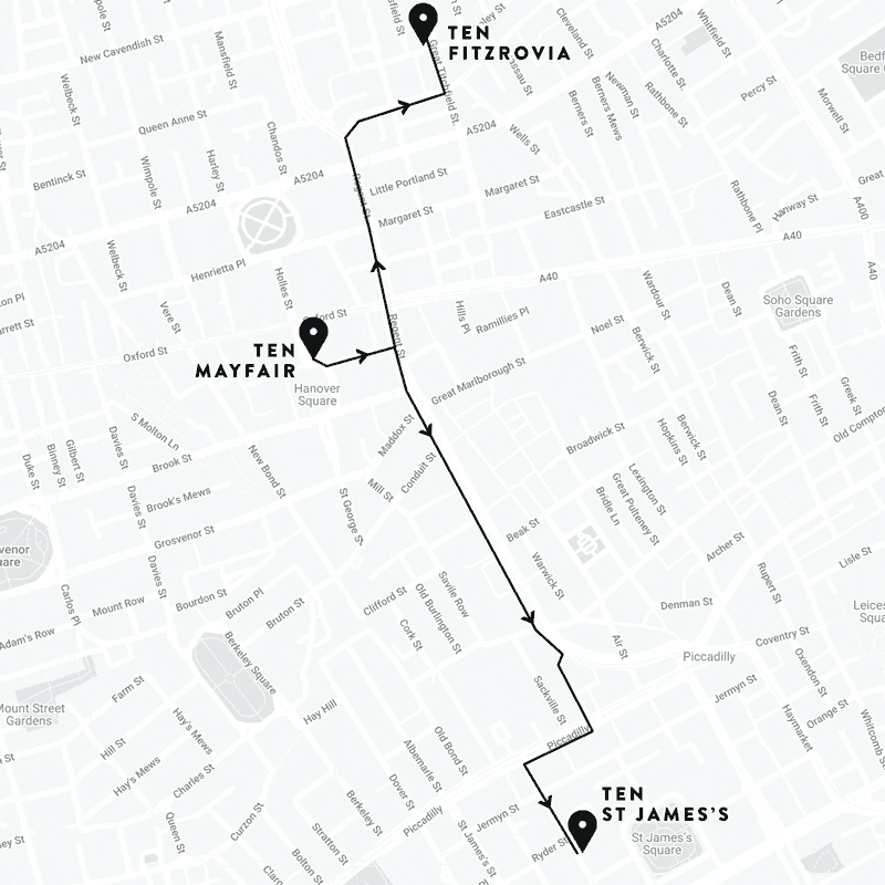 Ten Mayfair Closed Map